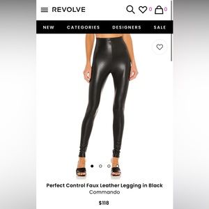 Commando leather leggings size small